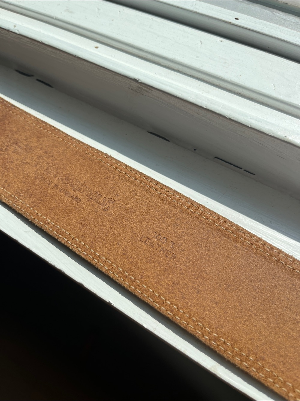 Banana Republic Vintage 80’s  Wide Brown Leather Waist Belt with Silver Buckle - Picture 6 of 9